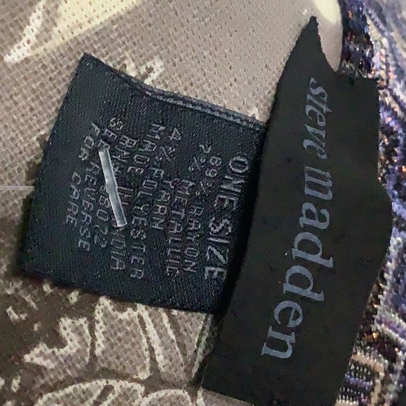 Steve Madden NEW - Sz M - over shoulder duster w/ sleeves - cover up - zigzag - Picture 4 of 6